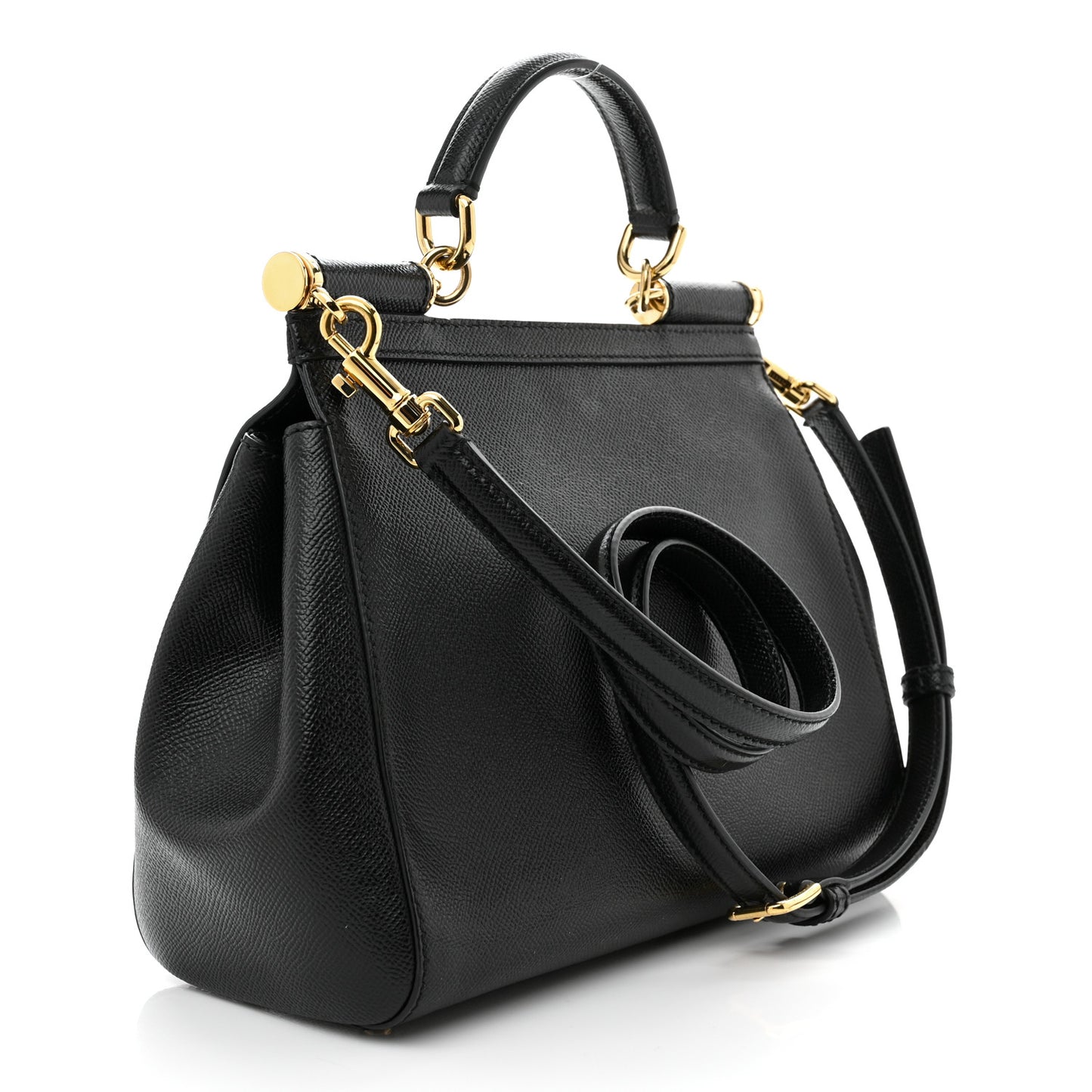 Dauphine Medium Miss Sicily Satchel Black