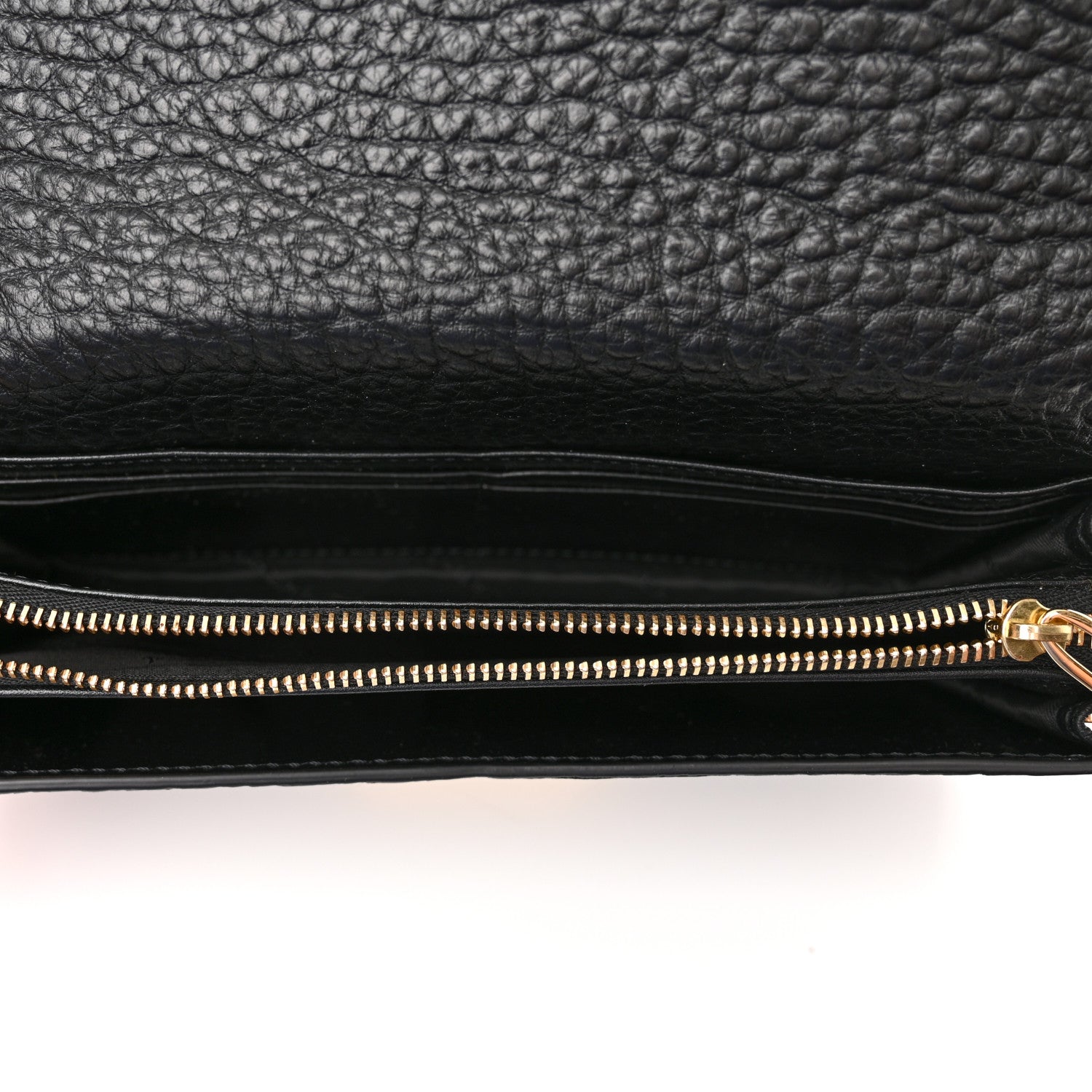 Burberry Signature Grain Small Madison Chain Clutch Black 5 of 11