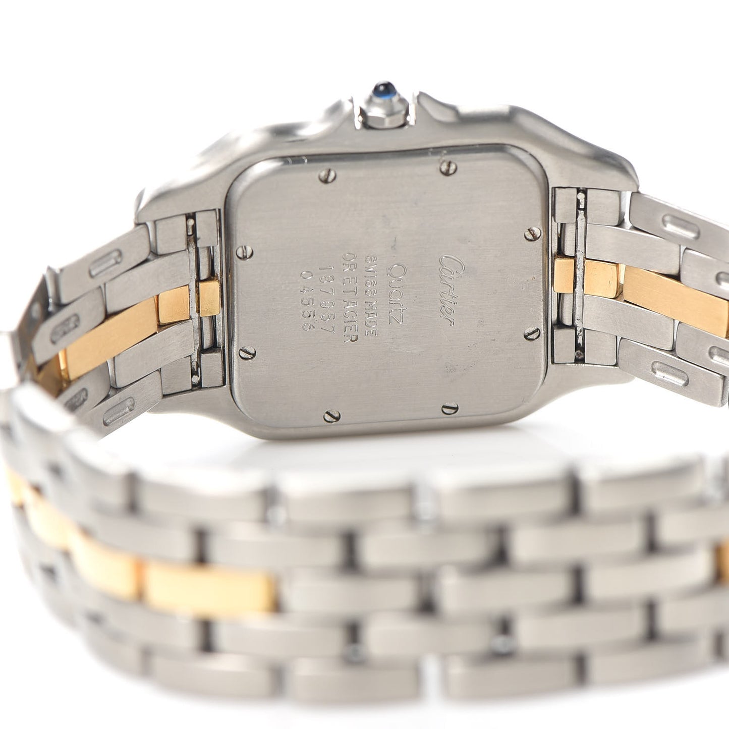 Stainless Steel 18K Yellow Gold 29mm Panthere Quartz Watch