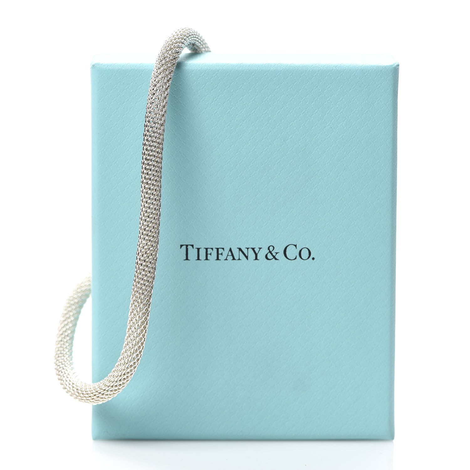 Tiffany Sterling Silver Somerset Mesh Toggle Necklace 6 of 6