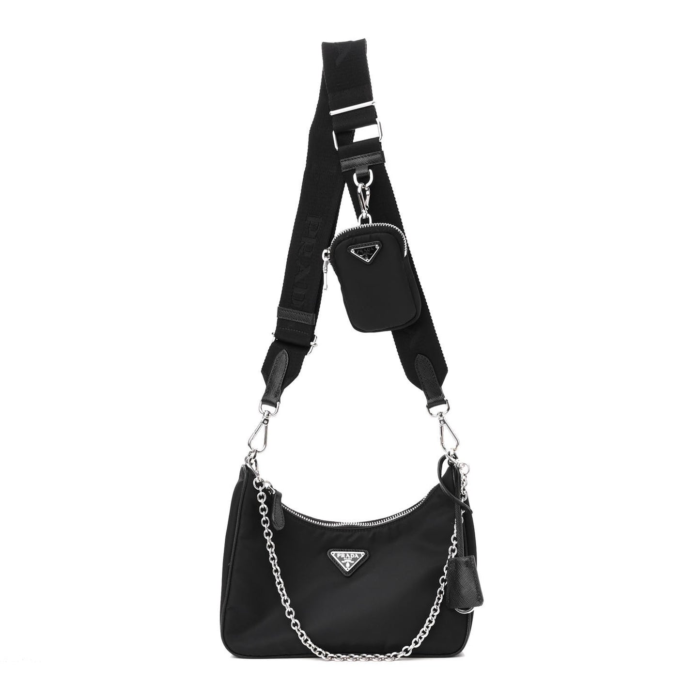 Nylon Re-Edition 2005 Shoulder Bag Black