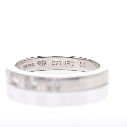 Bulgari Platinum Diamond MarryMe Wedding Band Ring 51 5.75 6 of 7
