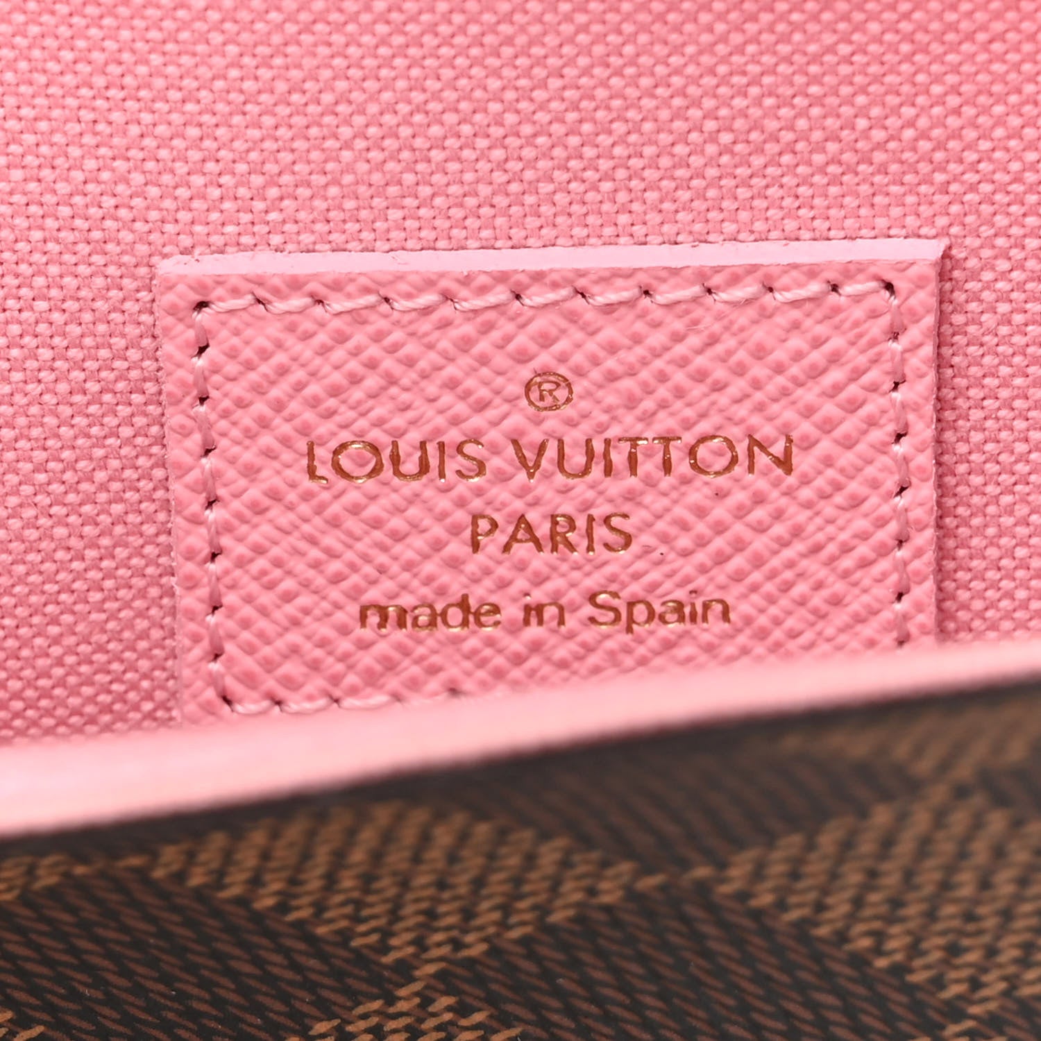 Louis Vuitton Damier Ebene Studded Pochette Felicie Chain Wallet 7 of 10
