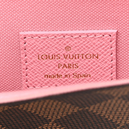 Louis Vuitton Damier Ebene Studded Pochette Felicie Chain Wallet 7 of 10