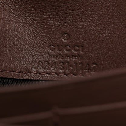 Gucci Guccissima Sukey Continental Wallet Dark Brown 6 of 6