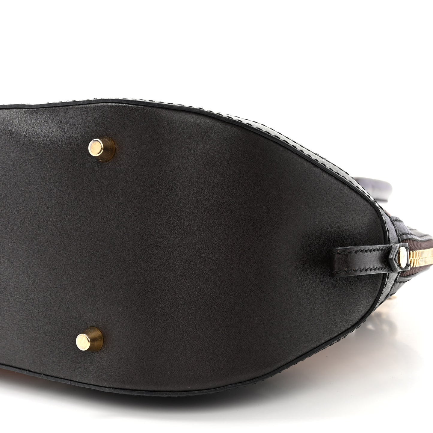 Haymarket Check Small Orchard Bowling Bag Chocolate