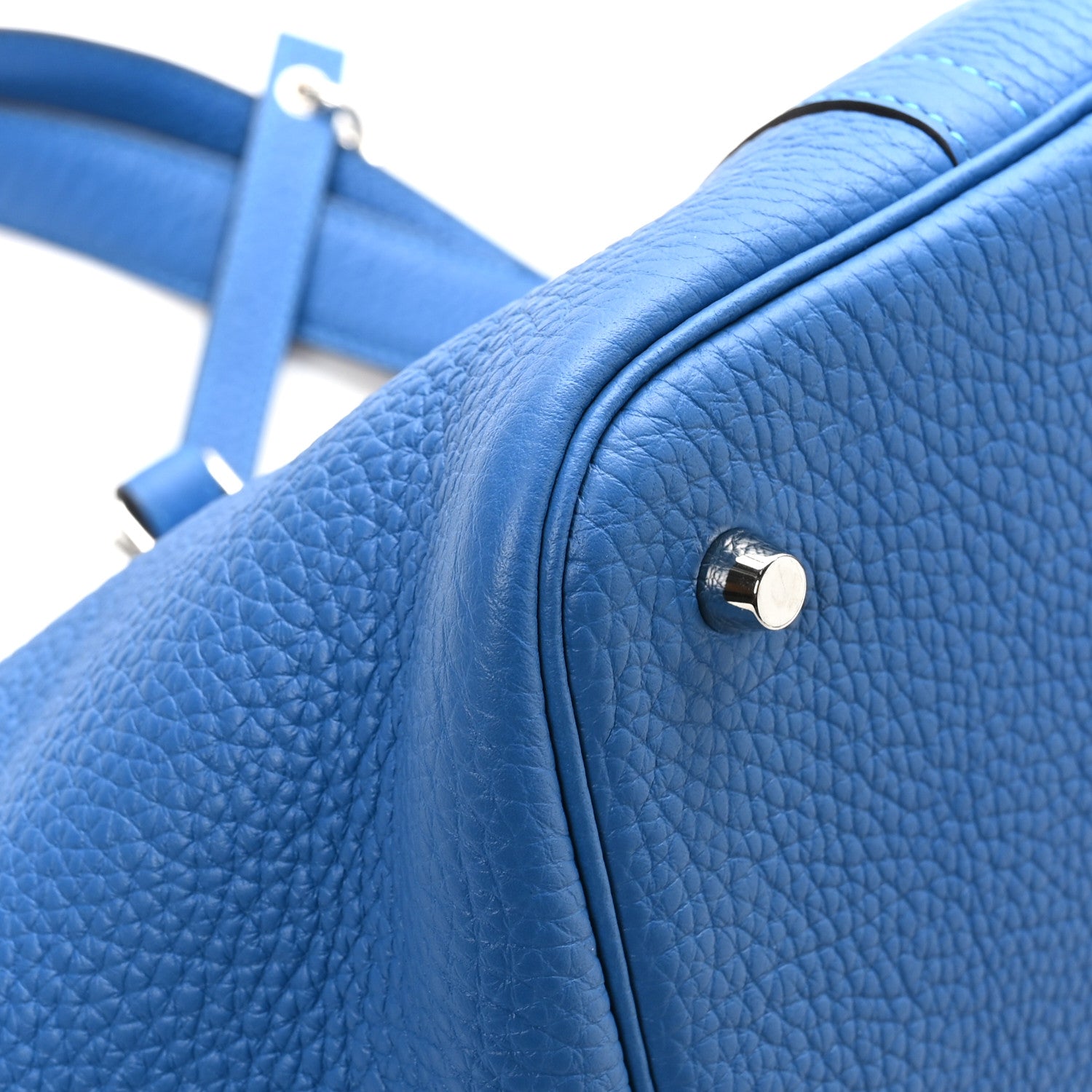 Hermes Taurillon Clemence Picotin Lock 22 MM Bleu Zanzibar 11 of 12