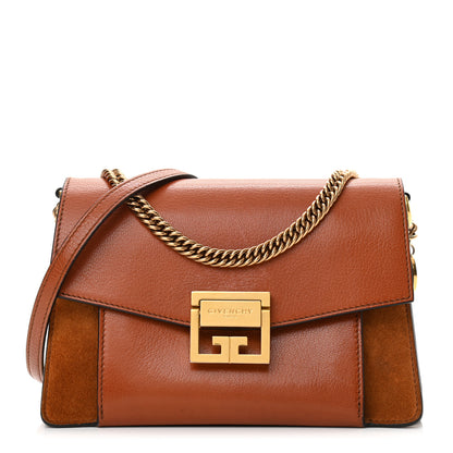 Givenchy Goatskin Suede Small GV3 Shoulder Bag Amber Mastic 1 of 20