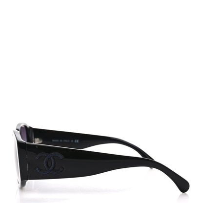 Chanel Acetate CC Logo Sunglasses 5450 Black 3 of 8