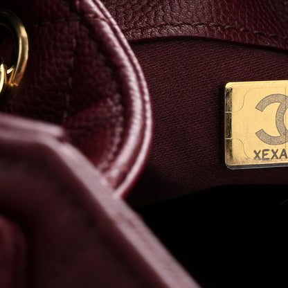 Chanel Caviar Quilted Mini Chanel 25 Handbag Dark Burgundy 7 of 10