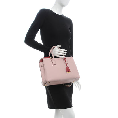 MCM Grained Calfskin Medium Milla Tote Pale Mauve 3 of 21