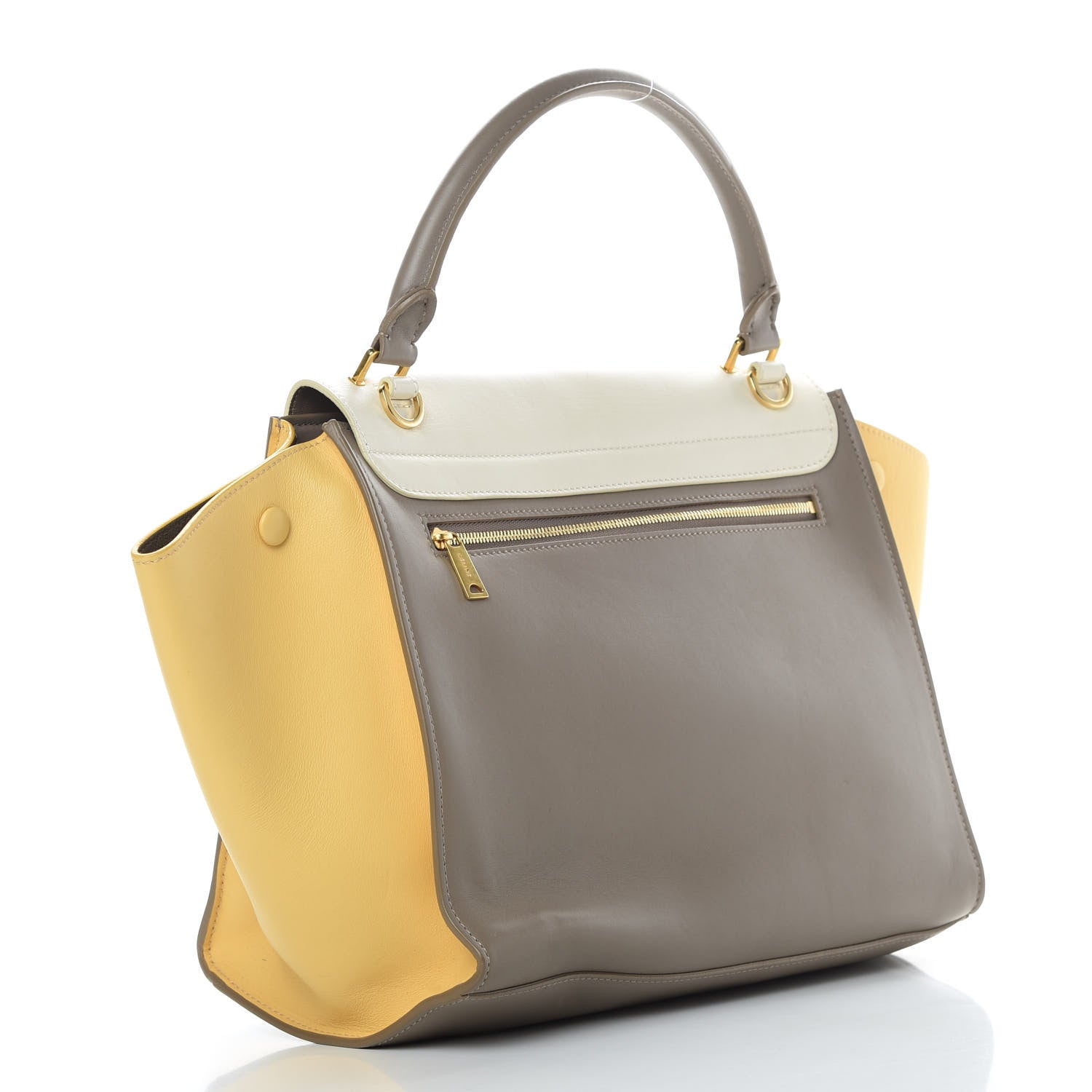 Celine Smooth Calfskin Medium Tri-Color Trapeze Butter 3 of 16