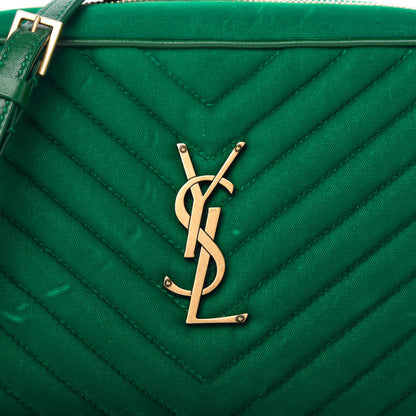 Saint Laurent Velvet Matelasse Monogram Lou Camera Bag Deep Malachite 10 of 10