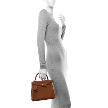 Hermes Togo Kelly Retourne 25 Gold 2 of 11