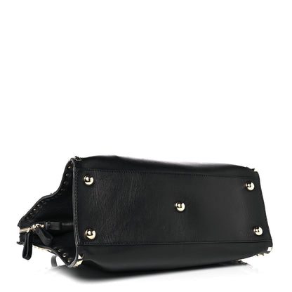 Valentino Garavani Vitello Rockstud Dome Shopper Black 4 of 11