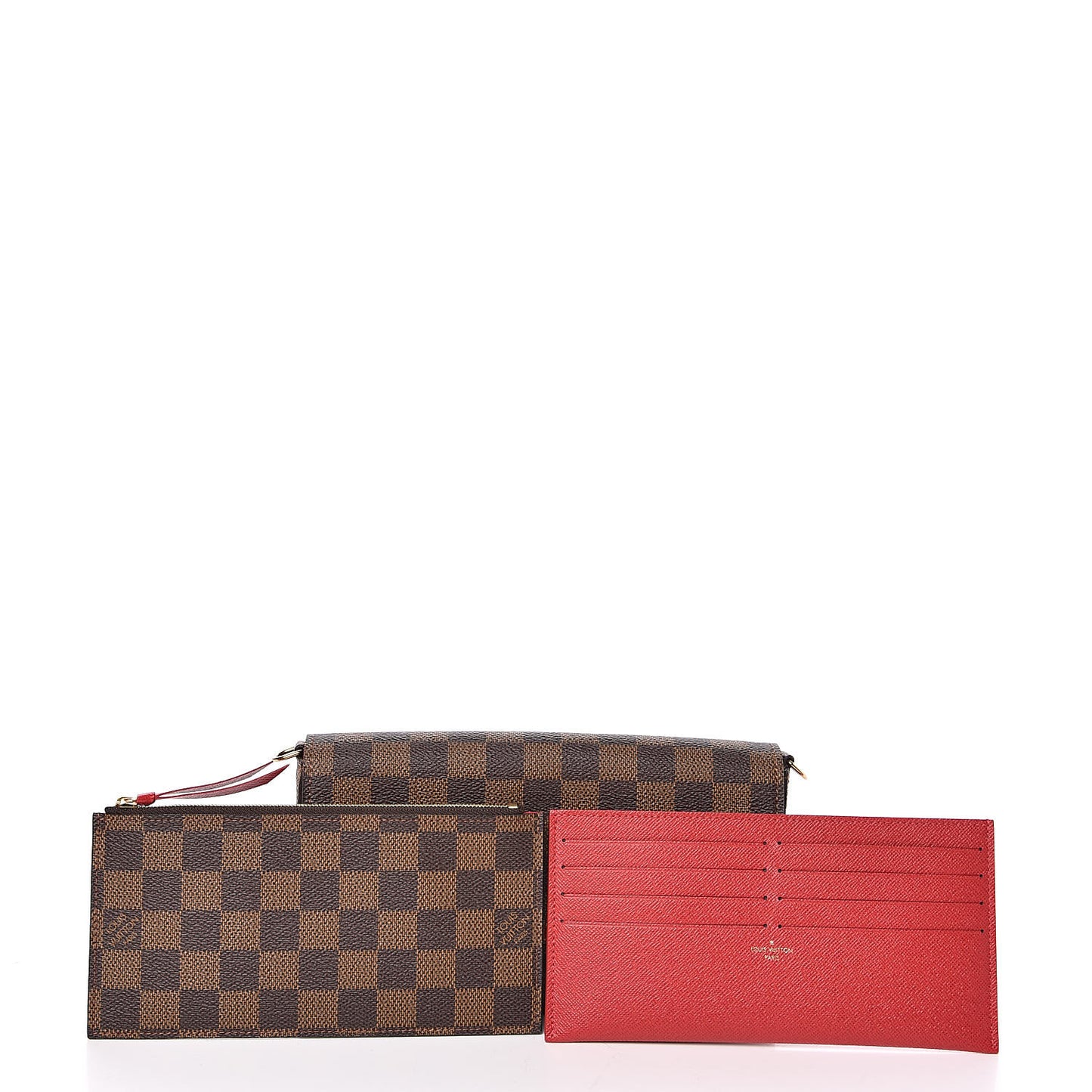 Damier Ebene Pochette Felicie Chain Wallet