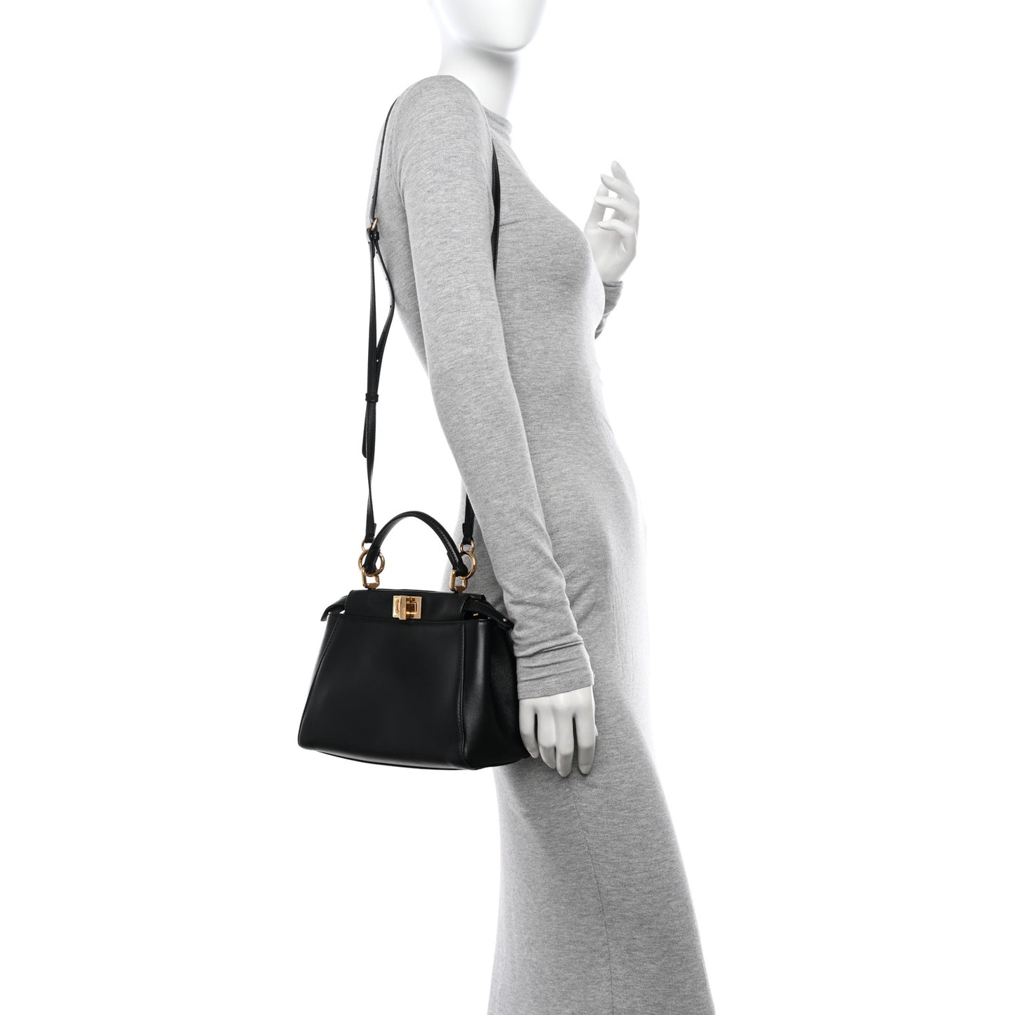 Nappa Mini Peekaboo Iconic Satchel Black