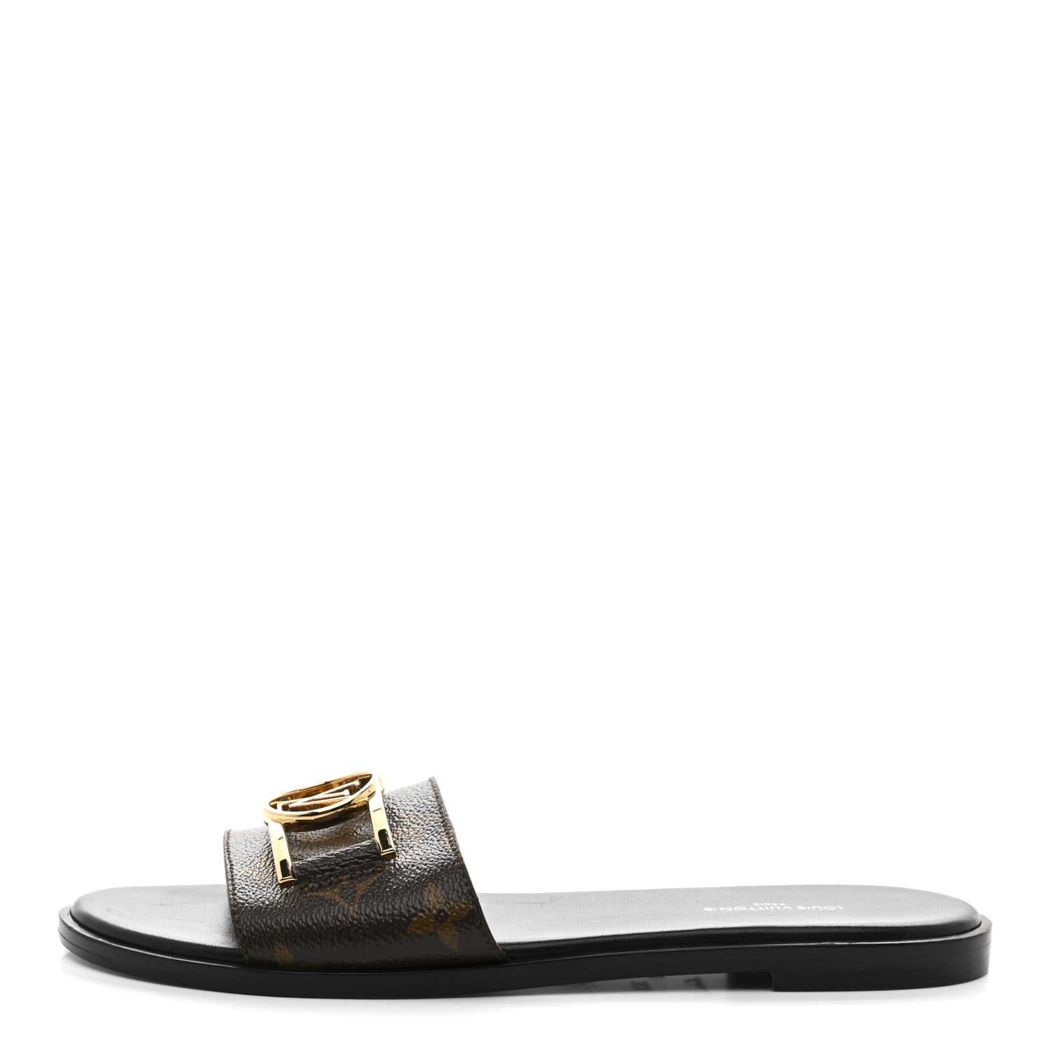 Louis Vuitton Patent Monogram Lock It Flat Mules 36.5 1 of 10