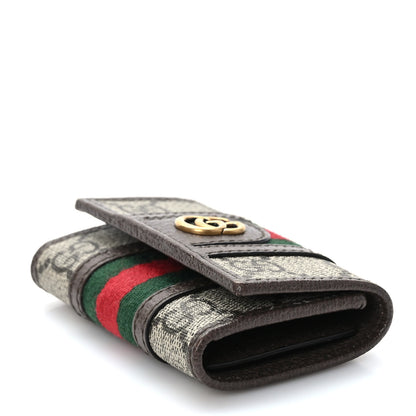 Gucci GG Supreme Monogram Web Ophidia 6 Key Holder Case Beige New Acero 4 of 6
