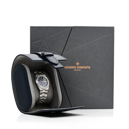 Vacheron Constantin Stainless Steel Diamond Bezel 33mm Overseas Quartz Watch Blue 1225V/200A-B590 6 of 6