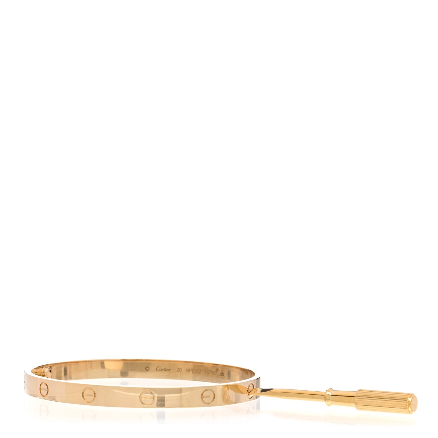 18K Yellow Gold LOVE Bracelet 20