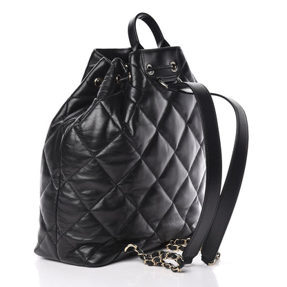 Chanel Lambskin Quilted Backpack Black 3 of 11