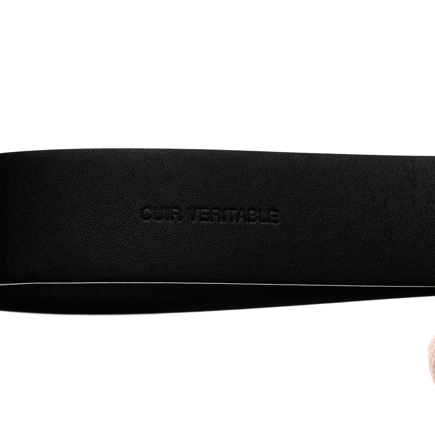 Chanel Calfskin Pearl Crystal CC Belt 95 38 Black 3 of 7