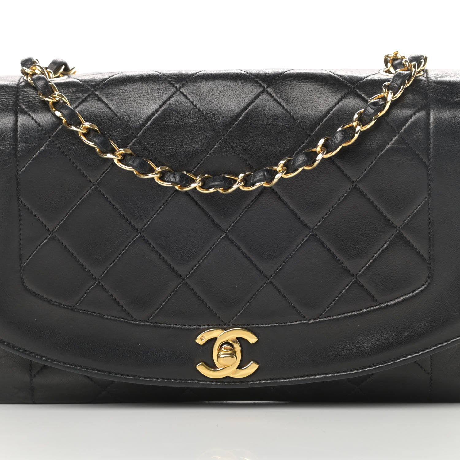 Chanel Lambskin Quilted Medium Single Flap Black 9 of 14