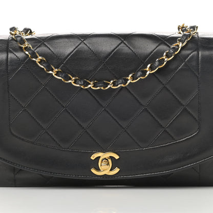 Chanel Lambskin Quilted Medium Single Flap Black 9 of 14