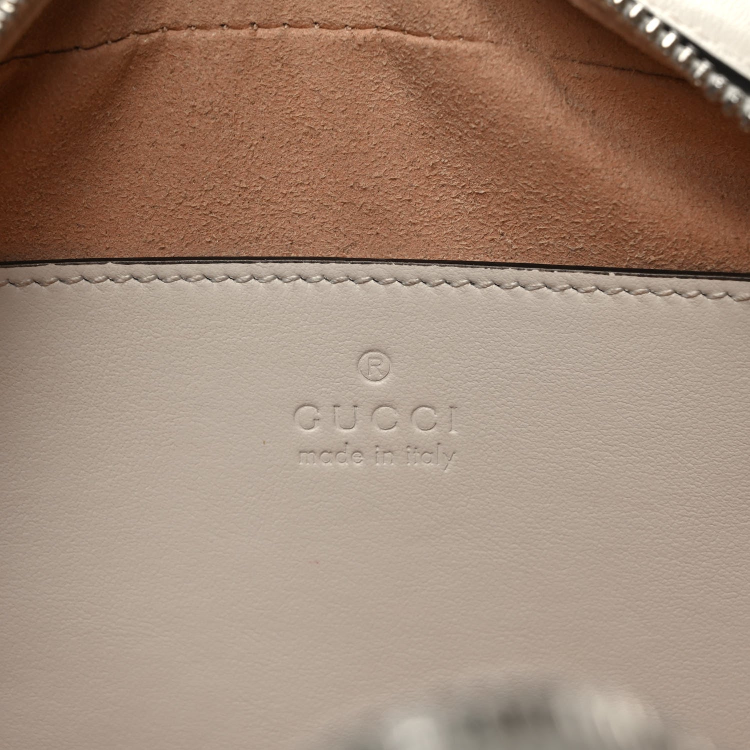 Gucci Calfskin Matelasse Aria Small GG Marmont Chain Shoulder Bag Mystic White 6 of 10