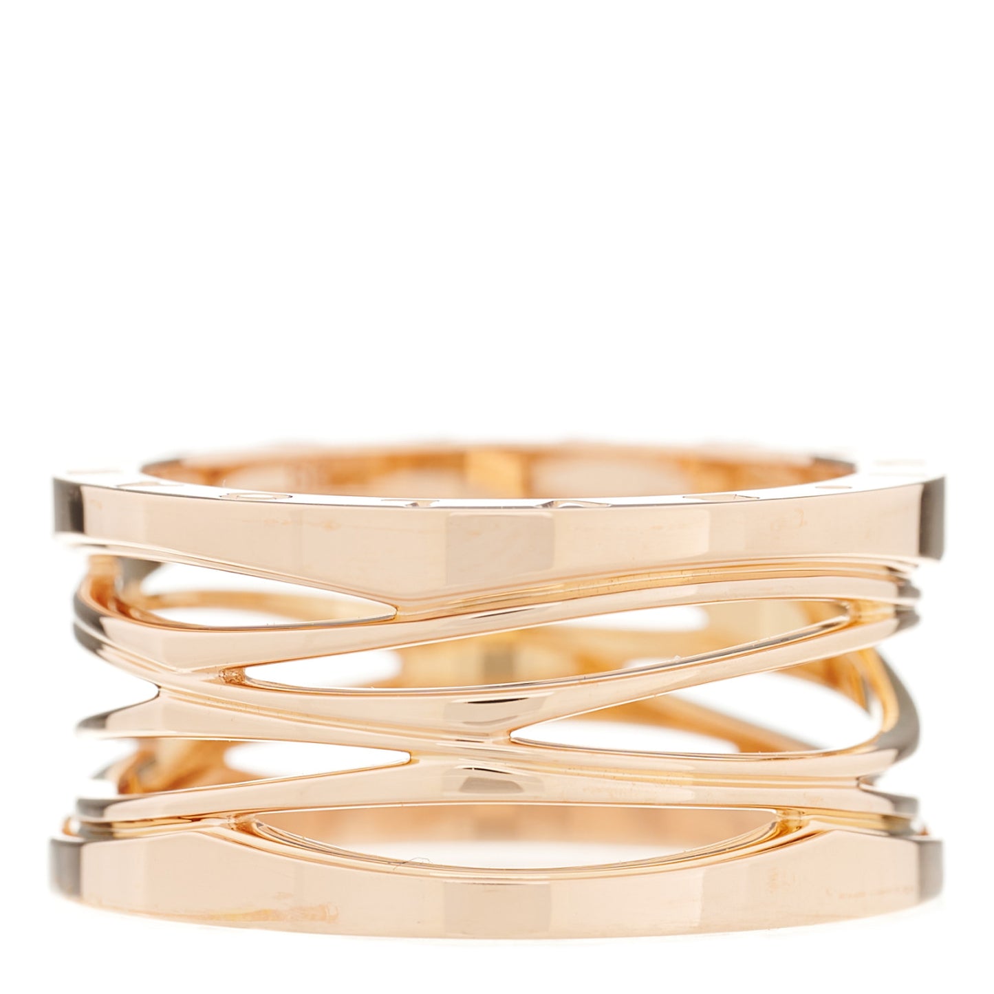 18K Rose Gold B.Zero1 Legend Four-Band Ring 66 11.5