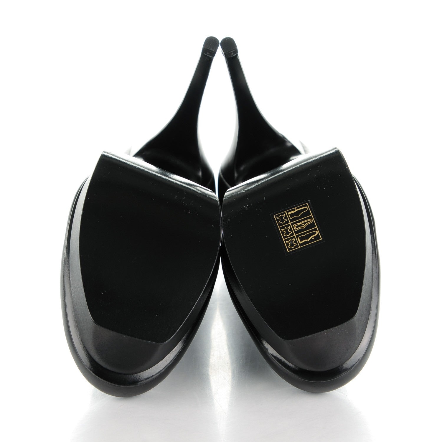 Saint Laurent Calfskin Tribtute 105 Platform Pumps 39 Nero Black 5 of 9