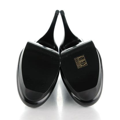 Saint Laurent Calfskin Tribtute 105 Platform Pumps 39 Nero Black 5 of 9