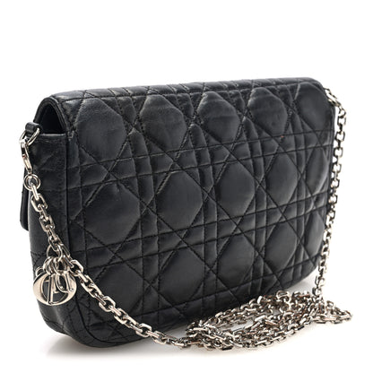 Christian Dior Lambskin Cannage Miss Dior Promenade Pouch Black 3 of 10
