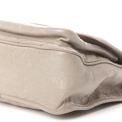 Saint Laurent Crinkled Calfskin Matelasse Monogram Medium Niki Chain Satchel Light Taupe 9 of 9