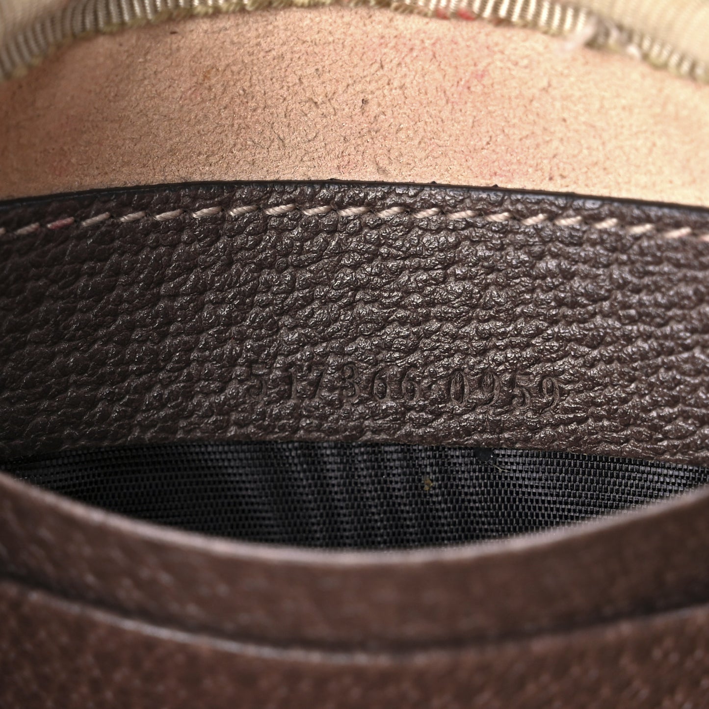 GG Supreme Monogram Ophidia Phone Case Wristlet Brown