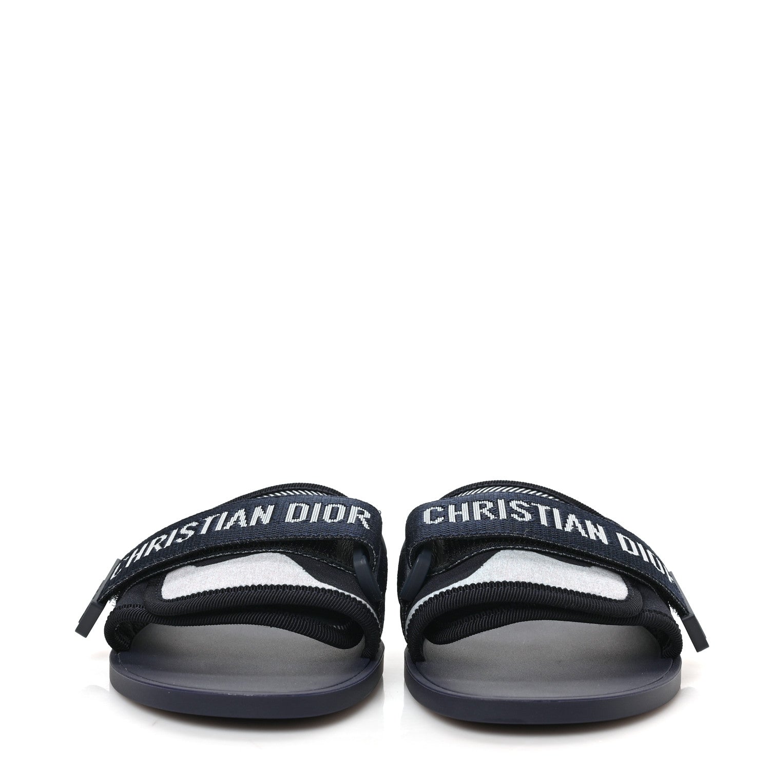 Christian Dior Technical Stretch Fabric Camouflage Dio(r)evolution Slide Sandals 36 Deep Blue 2 of 8