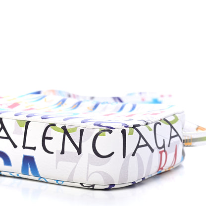 Balenciaga Calfskin Everyday Logo Print S Camera Bag White Multicolor 9 of 9