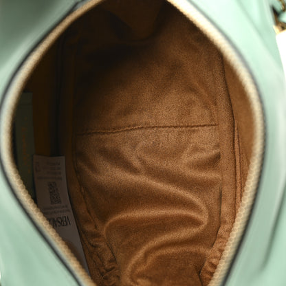 Versace Lambskin Mini Tag Bowling Bag Turquoise 5 of 9