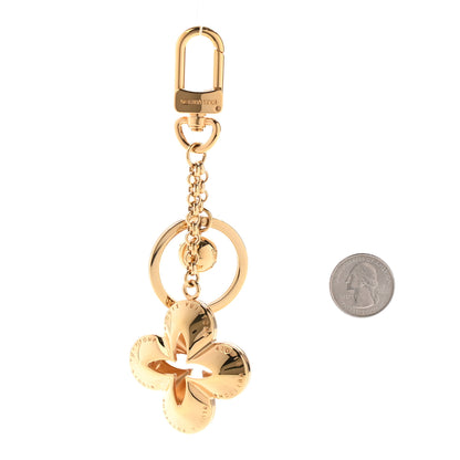 Louis Vuitton Metal Eclipse Bag Charm Key Holder Gold 2 of 4