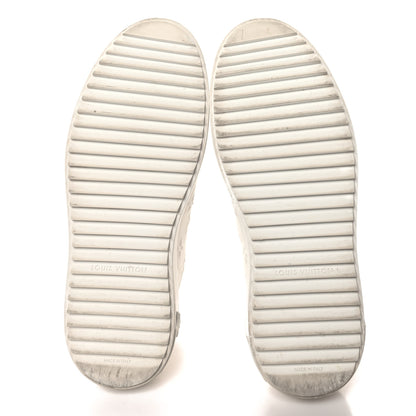 Louis Vuitton Lambskin Embossed Monogram Time Out Sneakers 39 White 5 of 9