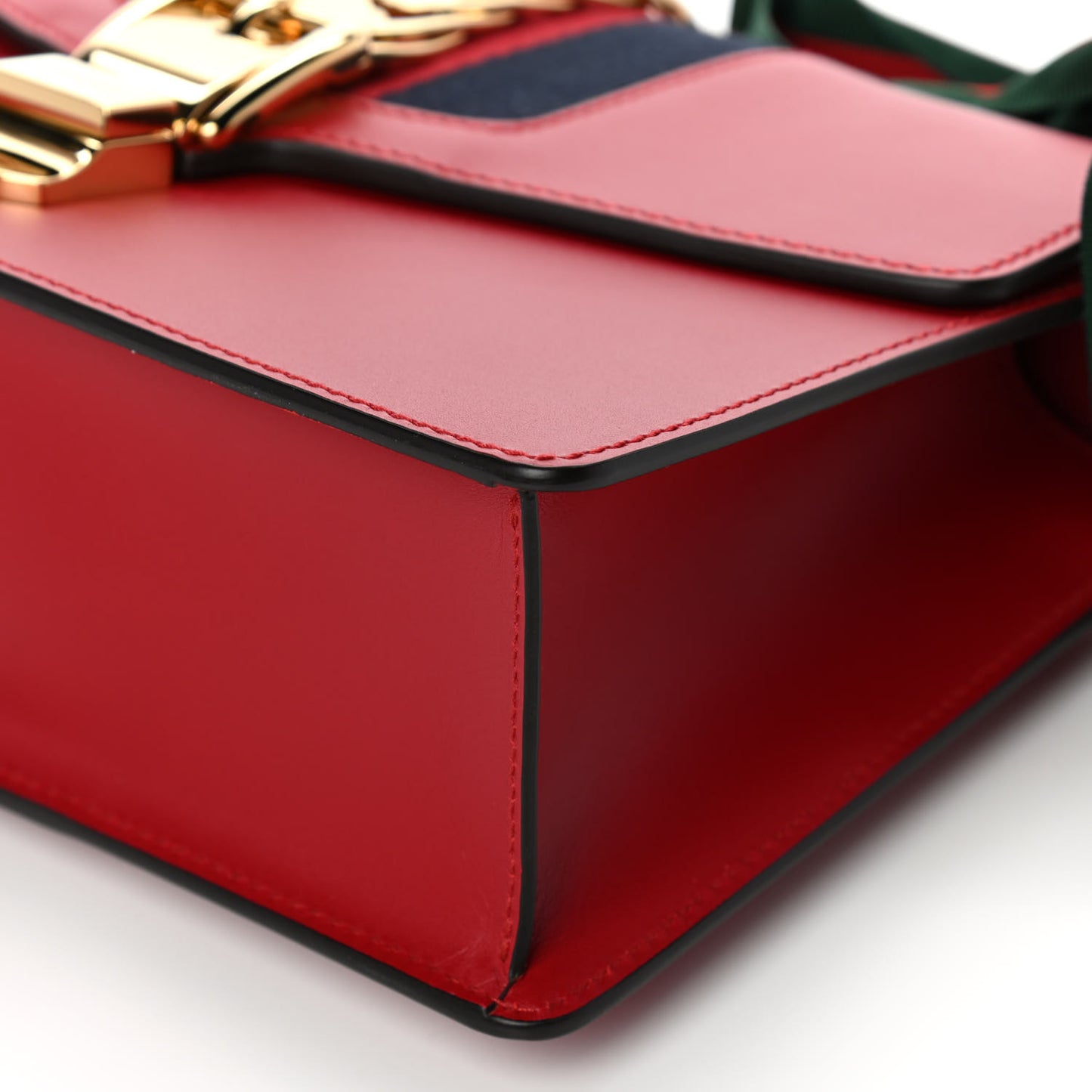 Calfskin Small Sylvie Shoulder Bag Hibiscus Red
