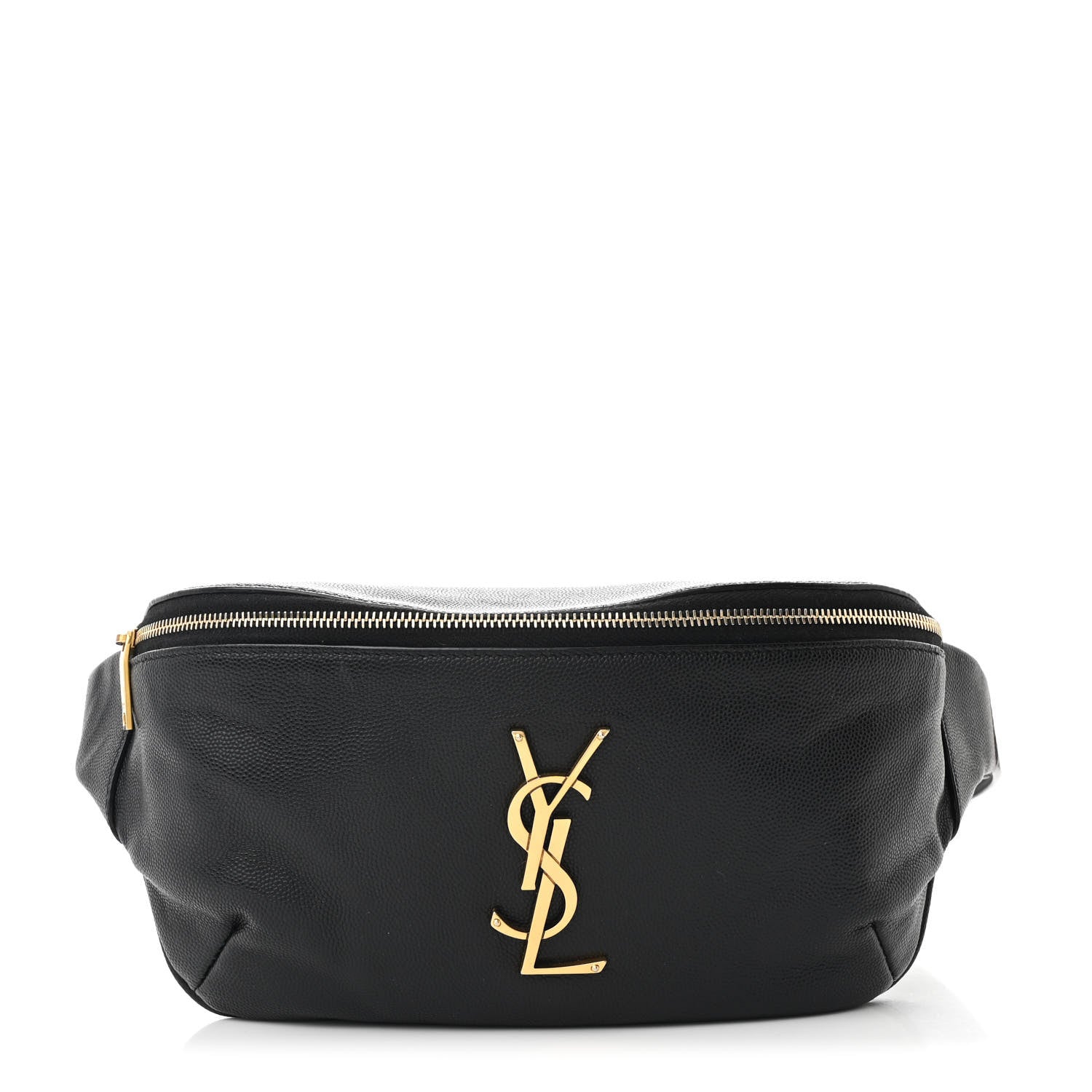 Saint Laurent Grain De Poudre Monogram Belt Bag Black 1 of 10