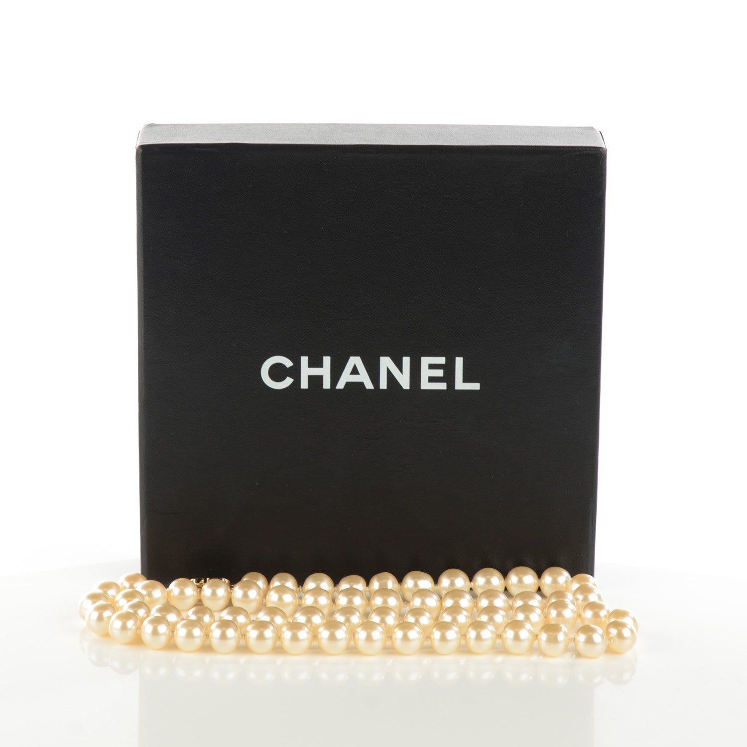Chanel Pearl CC Long Necklace Gold 6 of 6