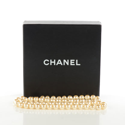 Chanel Pearl CC Long Necklace Gold 6 of 6