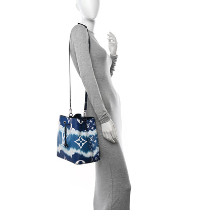 Louis Vuitton Monogram Escale Neonoe MM Blue 2 of 10