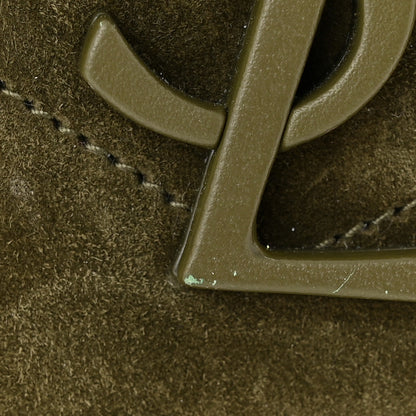 Saint Laurent Suede Monogram Medium Niki Chain Satchel Loden Green 11 of 11
