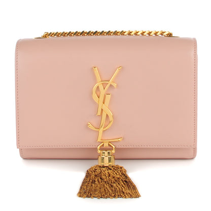 Saint Laurent Calfskin Small Classic Monogram Kate Tassel Satchel Pale Blush 1 of 11