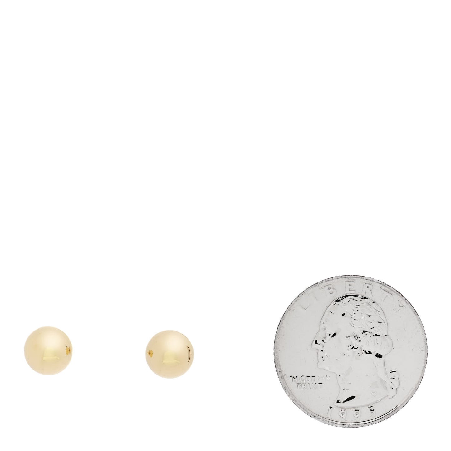 18K Yellow Gold 8mm Hardwear Ball Earrings