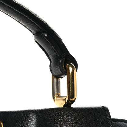 Fendi Nappa Mini Peekaboo Iconic Satchel Black 12 of 12